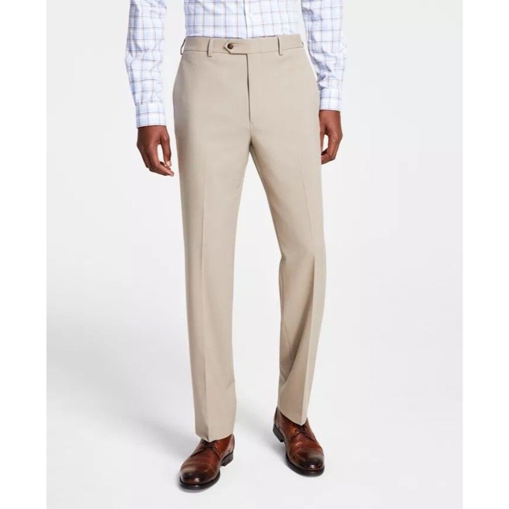 $95 BRAND NEW MICHAEL KORS Mens 40x32 Tan Stretch Newbury Dress Pants/Slacks